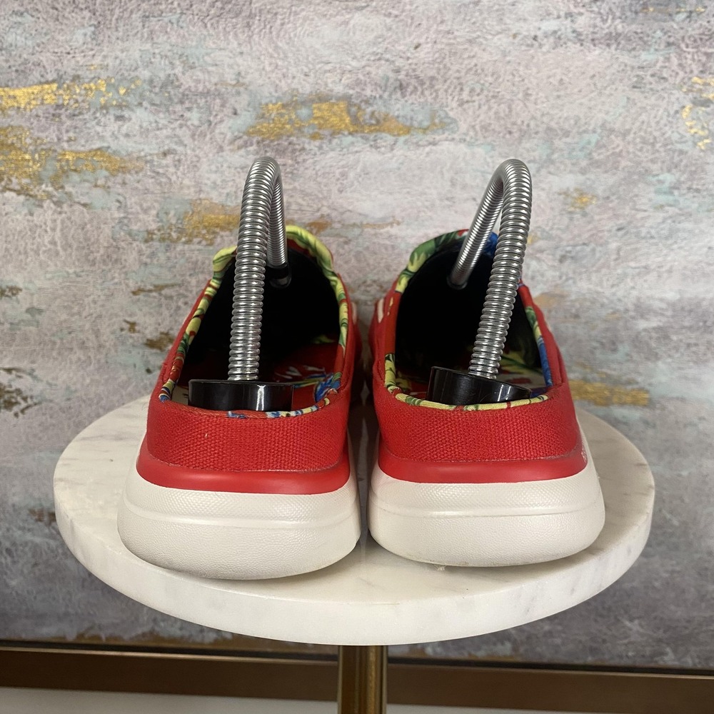 Skechers On-the-Go Shoes Womens Size 9.5 Red Canvas Boat Slip On SN 136496 - Picture 4 of 11